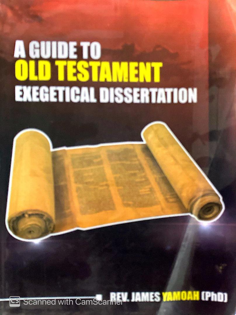 A Guide To Old Test Exegetical Dissertation Cover